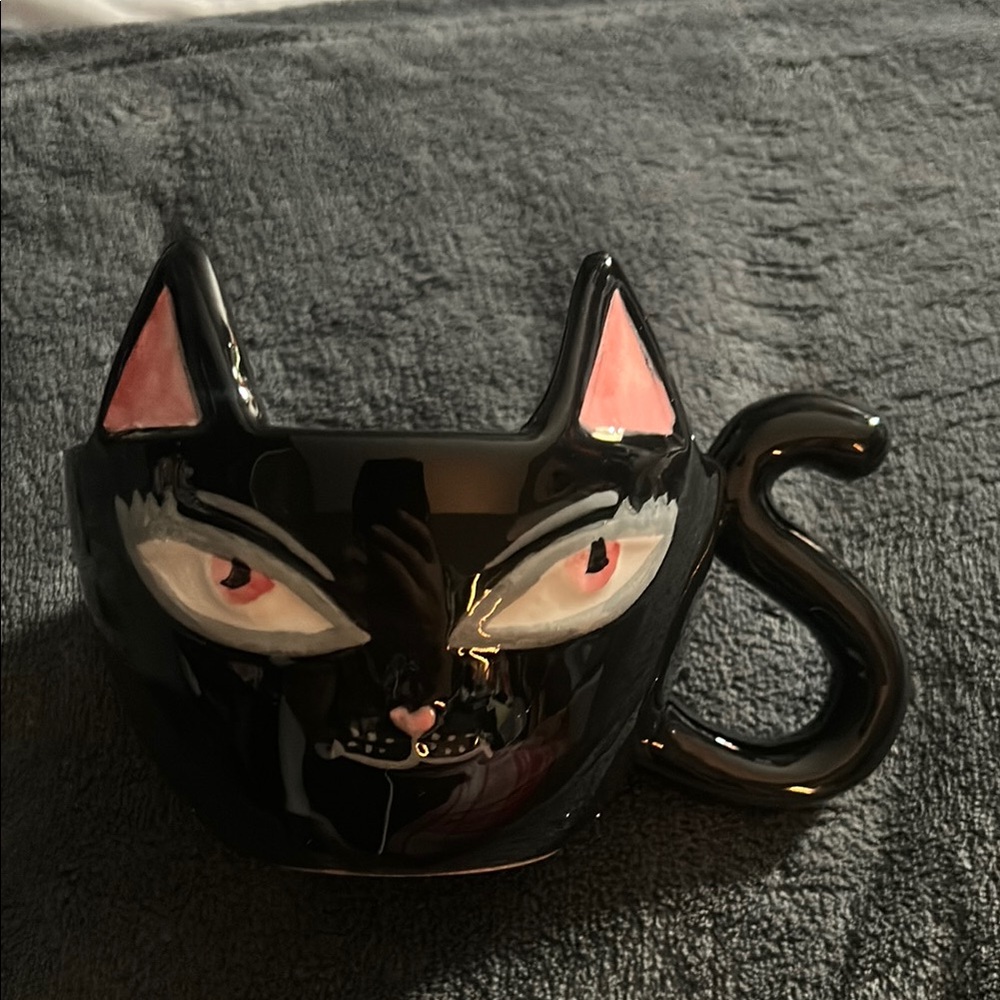 Black cat mug